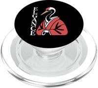 ELEGANCE Japanese Crane Red White Bird Kimono PopSockets PopGrip for MagSafe