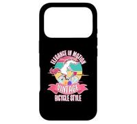 Elegance Motion Vintage Bicycle Unicorn on Bicycle Case for iPhone 17 Pro