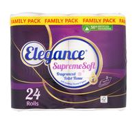 Elegance Supreme Soft Fragranced Toilet Tissue, 3-Ply, 24 Rolls Family Pack