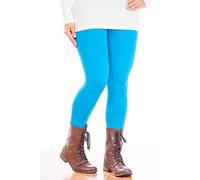 Elegance Women`s Extra Plus Size Elegance Full Length Plain Elastic Stretch Viscose Leggings Size UK10 to UK34 (Medium (UK12-EU38), Sky Blue)