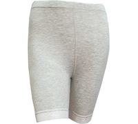 elegance1234 Ladies Cotton Stretchy(REF:2195 Laced) Trim Above Knee Cycling Shorts Active Legging with LACE Detail (XXX-Large, Grey)