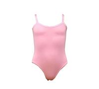 elegance1234 Mädchens Baumwoll dünnen Riemen Trikots dehnbar Tanz/Gymnastik/Ballett Sport Farbe & Größen(Ref:3315) (7-8 Jahre(Years), Blassrosa(Pale pink))