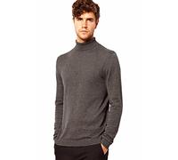 elegance1234 Manches Longues col roulé en Coton Doux Hommes de qualité supérieure de Souffle toutes les Tailles et Couleurs(Men's Roll Neck) Ref:1251 (xx-Grand(xx-Large), Carbon (Charcoal))