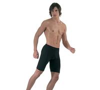 elegance1234 Men`s Active-wear Soft Cotton Extra Long Leg Boxers (Ref:1150)(X-Large, Black)