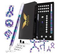 Elegancy Magnetic Fidget Pen, Large Box Gel Stylus with Refills, Magnetic Writing Accessory for Focus, Creative Desk Use and Everyday Note Taking, Gift Boxed (Multicolor)