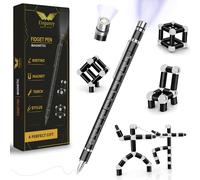 ELEGANCY QUALITY TO TRUST Magnetic Fidget Pen, Gel Stylus with Refills, Magnetic Writing Accessory for Focus, Creative Desk Use and Everyday Note Taking, Gift Boxed (Black Fidget Pen 2.0)