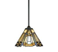 Elegant 1 Bulb Ceiling Pendant Light In Valiant Bronze - Led E27 Compatible