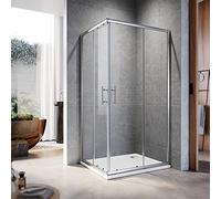 ELEGANT 1000 x 700 mm Sliding Corner Entry Shower Enclosure Door Cubicle