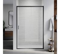 Elegant 1000mm Sliding Shower Door With Black Frame, 6mm Glass Sliding Door Panel