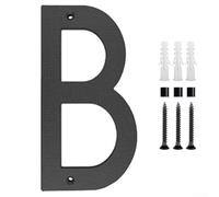 Elegant 12 Inch House Numbers for Residential and Commercial Use Weather Resistant ABS Material Easy Installation with Hardware (B)