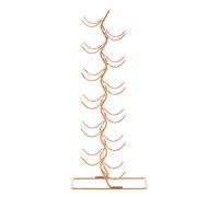 Elegant 12 Tier Wine Rack With Copper Finish, Vertical Design Wine Rack For Livingroom, Sturdy Wine Rack Interiors by Premier Gold One Size