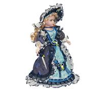Elegant 17 Inch Porcelain Clown Dolls For Decoration And Collection Dolls Model For Display And Gift Valentine Gift Living Room Decoration