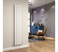 ELEGANT 1800 x 300 mm White Vertical Column Radiator Single Flat Panel Bathroom Heater