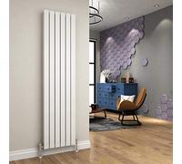 ELEGANT 1800 x 452 mm Designer Vertical Column Radiator White Double Flat Panel
