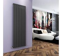 ELEGANT 1800 x 608 mm Vertical Designer Radiator Anthracite Flat Panel Column Tall Upright Central Heating Radiators