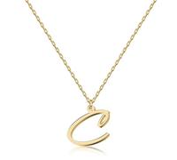 Elegant 18K Gold Script Initial Necklace - Personalized Letter Jewelry for Women, Handcrafted Stainless Steel Pendant, Gift for Anniversary, Birthday, Christmas, Graduation, Valentine, Mother's Day