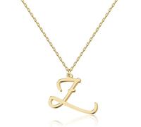 Elegant 18K Gold Script Initial Necklace - Personalized Letter Jewelry for Women, Handcrafted Stainless Steel Pendant, Gift for Anniversary, Birthday, Christmas, Graduation, Valentine, Mother's Day