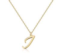 Elegant 18K Gold Script Initial Necklace - Personalized Letter Jewelry for Women, Handcrafted Stainless Steel Pendant, Gift for Anniversary, Birthday, Christmas, Graduation, Valentine, Mother's Day