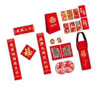 Elegant 2025 Snake Year Using Flocking Couplets Set Tube And Calendar Stylish Spring Couplets With Decal Embroidered With Calendar