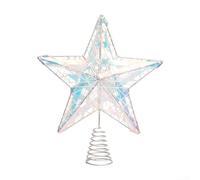 Elegant 27CM Iron Star Decoration for Christmas Trees A Must Have For Creating Festive at Home (white)