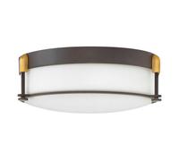 Elegant 3 Bulb Flush Mount Light Fixture In Oil Rubbed Bronze For Low Ceilings
