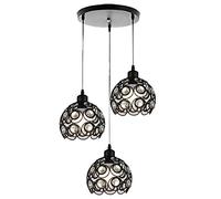 Elegant 3 - Lights Pendant Lamps Restaurant Bedroom Ceiling Lights Home Decorative Living Room Cafe Pendant Lights Bar Stair Droplight Metal Chandeliers Lighting Fixture E27 Socket, Max60W vision