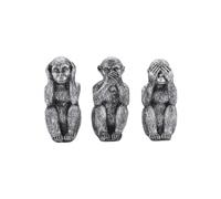 Elegant 3 wise monkey figurines ornaments do not seem to hear it is not an evil sculpture that enhances culture
