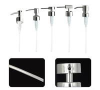 Elegant 304 Stainless Steel Soap Pump with 2ml Liquid Discharge, Fits 2 5cm Bottle Mouth for Use (D)