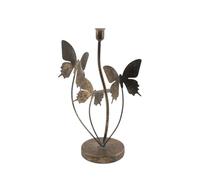 Elegant 34cm Butterfly Shape Candle Holder - Gold Metal Modern Art Deco Inspired, Contemporary Stylish Accent, Easy Care Unique Decor, for Home, Bedroom & Living Room
