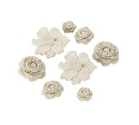 Elegant 3D Camellia Decorations, Fabric Flowers, Pearl Chains & Pearls for Clog Sandals, Pearl Chain DIY Shoe Charms for Birthday Favors Party Accessories