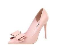 Elegant 4-Inch Pointed Toe Stiletto Heels for Women, Perfect for Parties, Proms, Weddings, Bridal & Bridesmaid Affairs Pink