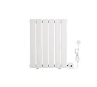 ELEGANT 400W 600 x 452mm White WiFi Thermostatic Electric Radiator | Single Panel Wall Mounted Designer Heater with 7d/24h Timer & LCD Display for Bathroom, Living Room, Bedroom