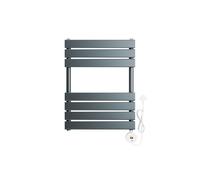 ELEGANT 400W Smart WiFi Thermostatic Bathroom Heated Towel Rail, Vertical Wall-Mounted Electric Radiator with Timer & LCD Display, Energy Efficient for Bathroom, Anthracite 650 x 400mm