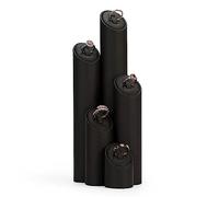Elegant 5Pcs Jewelry Ring Display Holder Black PU Leather Stand Single Decorative Stands for Ring/Wedding Organizer