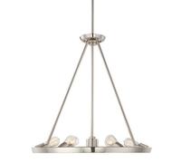 Elegant 6 Bulb Imperial Silver Chandelier Pendant Light With Led Gu10 Bulbs