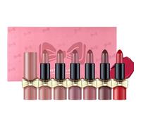 Elegant 6 Color Matte Lipstick Set Moisturizer Long Wear Comfortable and Highly Pigmented Smooth Lipstick Beauty Gift Set