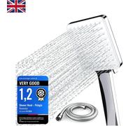 Shower Head and Hose Six Modes, High Pressure Shower Heads with Hose Set 1.5m, Power Shower Head for Low Pressure