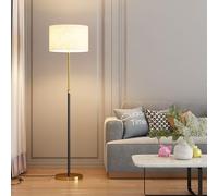 Elegant 63" Dimmable Floor Reading Light Modern 3 Color Iron Lamp with Foot Pedal Switch for Bedroom Living Room Tall Pole Design with Sturdy Metal Base E27