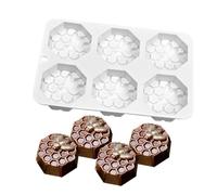 Elegant 6Cavity Molds for Beautiful Treat Honeycomb Cake Baking Tray Professional Cake Molds Dessert Enthusiasts Essential Tool Baking