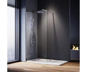 ELEGANT 800mm Wet Room Shower Screen Panel 8mm Easy Clean Glass Walk in Shower Enclosure