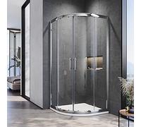 ELEGANT 900 x 900 mm Quadrant Shower Cubicle Enclosure Sliding Door 6mm Easy Clean Glass
