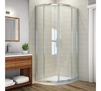 ELEGANT 900 x 900 mm Quadrant Shower Enclosure 6mm Sliding Glass Cubicle Door