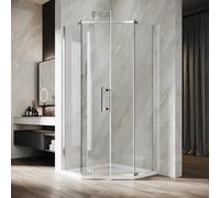 ELEGANT 900 x 900mm Neo Angle Shower Enclosure, 8mm Easy Clean Safety Glass Corner Shower Door