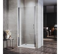 ELEGANT 900mm Frameless Pivot Hinge Shower Door Enclosure 6mm Safety Glass Reversible Shower Cubicle Door