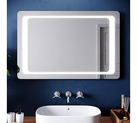 ELEGANT 900x600mm Bathroom Mirror With Lights, Infrared Sensor Switch LED Illuminated Bath Vanity Wall-Mounted Mirrors with Demister Heated Pad