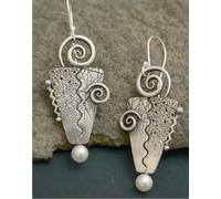 Elegant 925 Silver,Gold White Pearl Earrings Women Wedding Drop Jewelry A Pair-#1