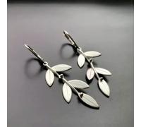 Elegant 925 Silver Hook Drop Dangle Earrings Women Wedding Jewelry A Pair-Silver