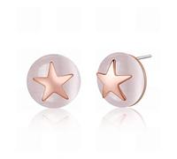 Elegant A Pair of Ladies Fashion Trend Jewelry Stars/Anti-Allergic/Pearl Earrings/Crystal Element Earrings/Small and Exquisite,Colour:Photo Color