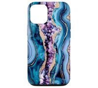 Elegant Abstract Pattern Blue Teal Purple Pink Case for iPhone 12/12 Pro