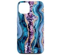 Elegant Abstract Pattern Blue Teal Purple Pink Case for iPhone 13